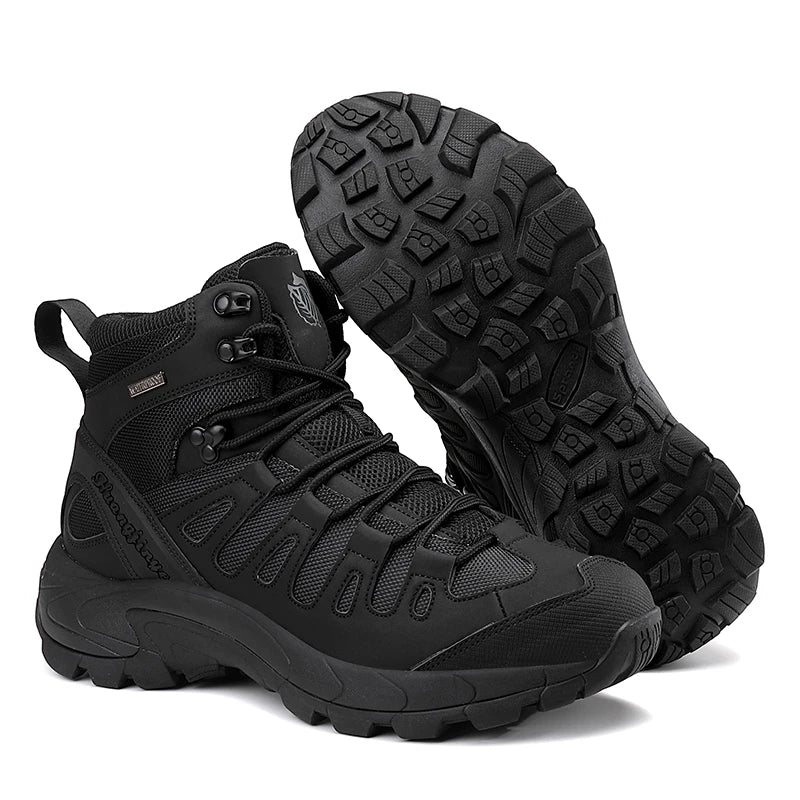 Men Boots 2024 New  Boots Outdoor Waterproof Casual Sneakers Working Men Ankle Boots Hiking Safety Shoes Mens Athletic