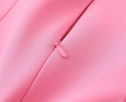 Ladies Pink Spaghetti Strap Dress