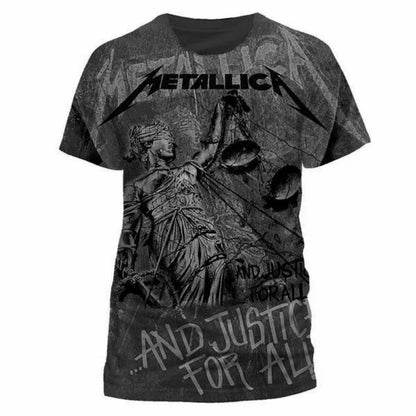 Summer Men's Classic Retro 3D Printed T-shirt Comfortable European and American Tough Guy Wind Speed Dry O-neck Loose Top Shirt