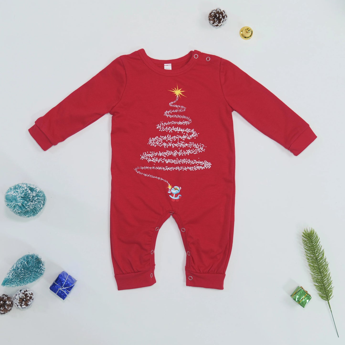2025 New Family Christmas Outfits Mom Dad Kids Matching Pajamas Set Baby Dog Romper Soft Loose Clothing Sets Sleepwear Xmas Look