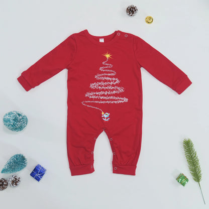2025 New Family Christmas Outfits Mom Dad Kids Matching Pajamas Set Baby Dog Romper Soft Loose Clothing Sets Sleepwear Xmas Look
