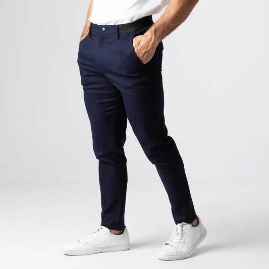 Men's Pants Active Chinos Comfortable Men Long Stylish Slim Fit Ankle Length Casual Soft Breathable Fabric Mid Waist Commuting W