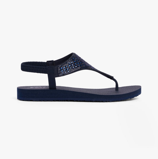 Skechers 119770/NVY MEDITATION - ROCKSTAR Womens Sandals Navy