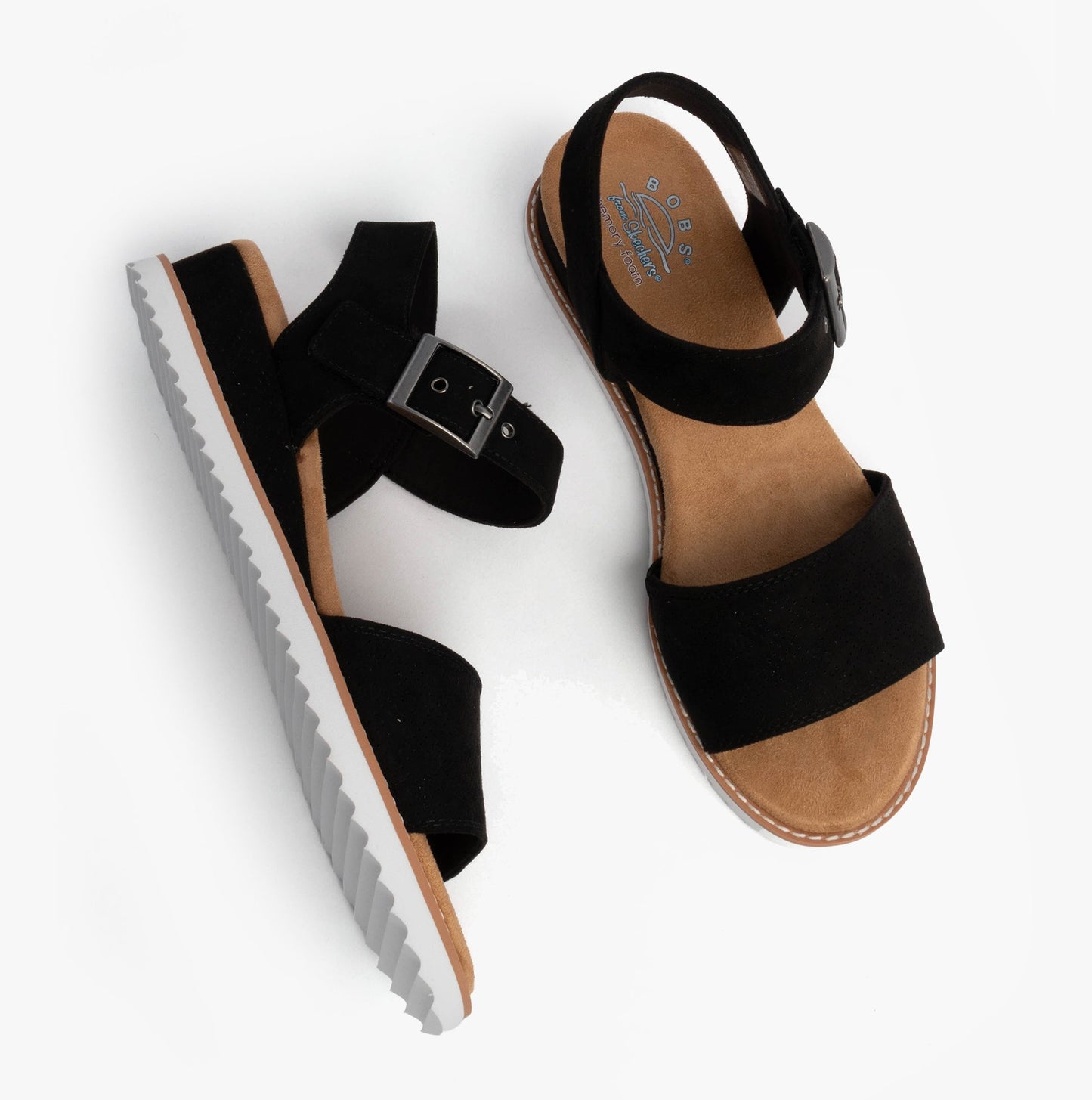 Skechers 114147/BLK BOBS DESERT KISS - SERENDIPITOUS Womens Sandals Black