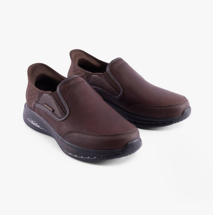 Skechers 205237/RDBR SLADE - COOPER Mens Shoes Red/Brown