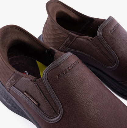 Skechers 205237/RDBR SLADE - COOPER Mens Shoes Red/Brown