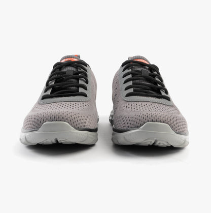 Skechers 232758/CCOR TRACK - LESHUR Mens Trainers Charcoal/Orange