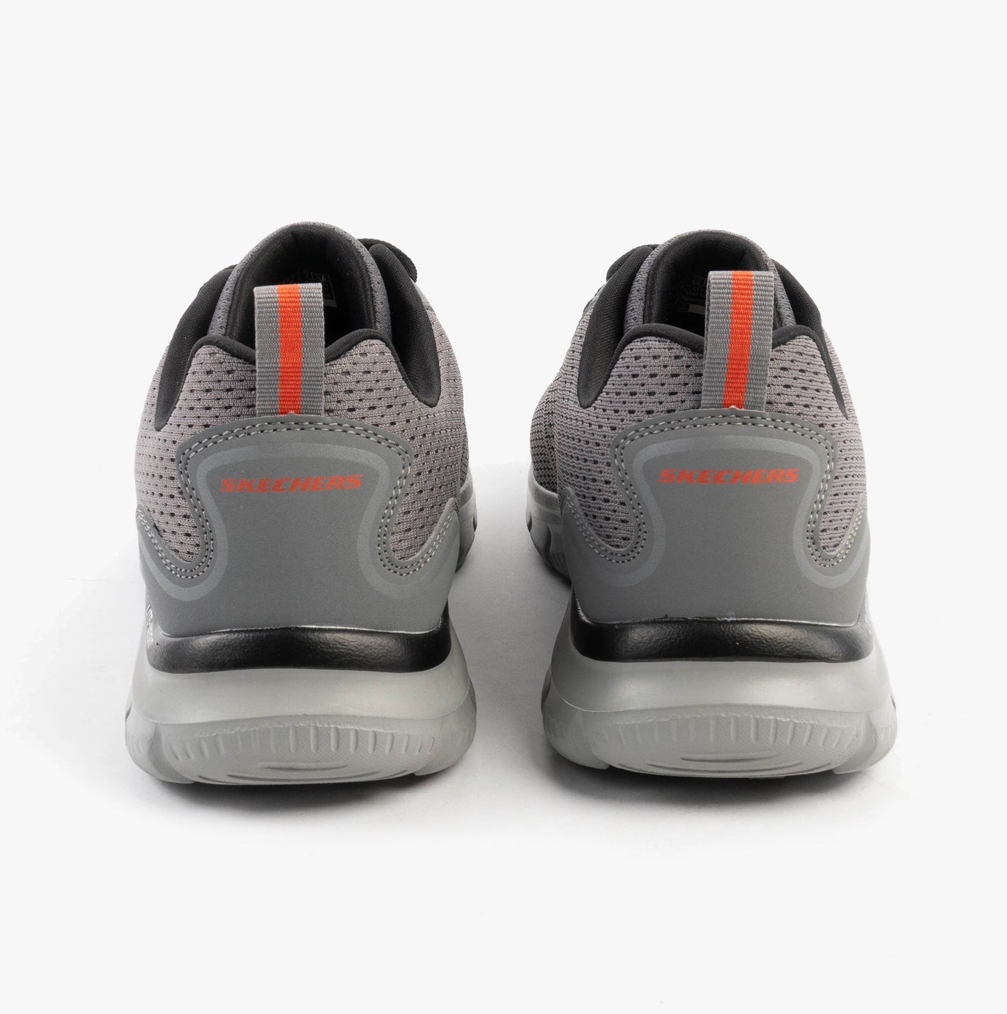 Skechers 232758/CCOR TRACK - LESHUR Mens Trainers Charcoal/Orange