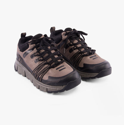 Skechers 237701/TNBK SUMMITS AT - CANOBIE Mens Waterproof Trainers Tan/Black