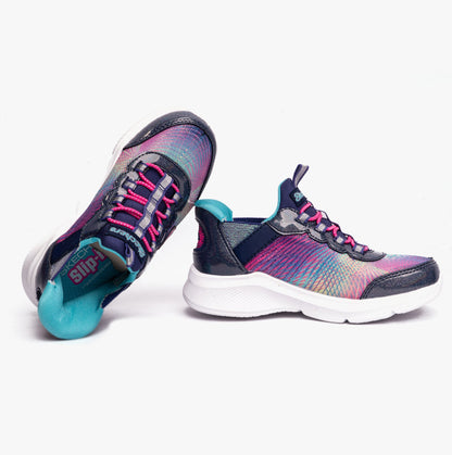 Skechers 303514L/NVMT DREAMY LITES - COLORFUL PRISM Girls Sneaker Navy/Multi