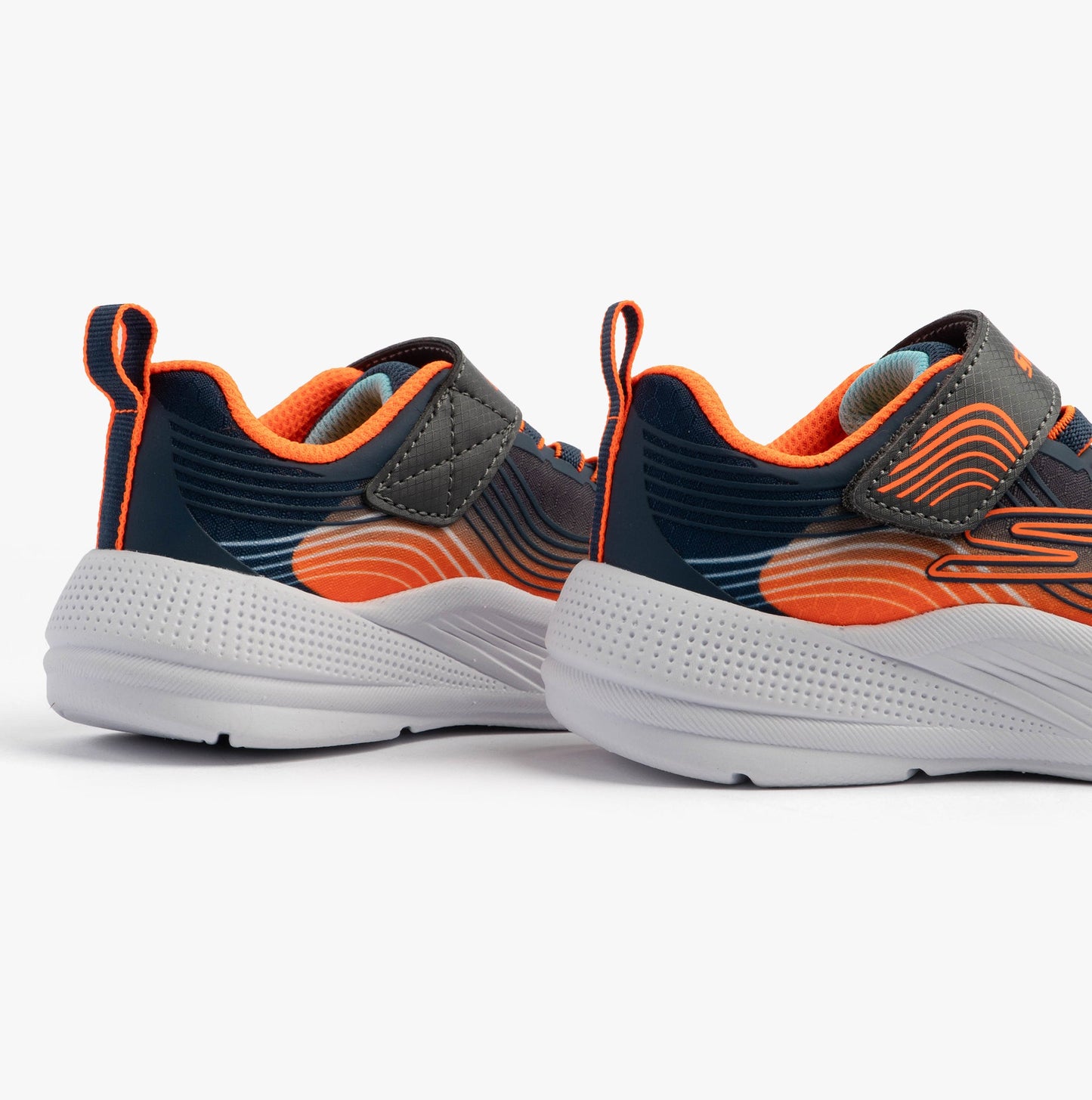 Skechers 403926L/NVOR MICROSPEC ADVANCE Boys Trainers Navy/Orange