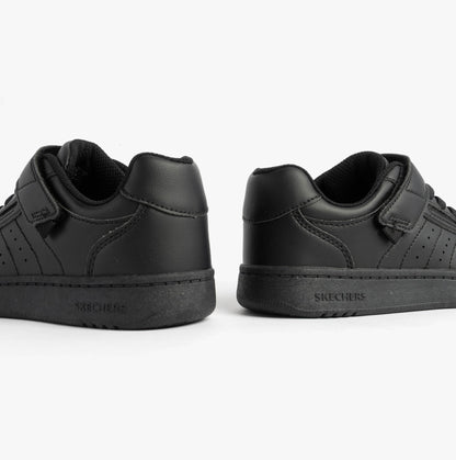 Skechers 405638L/BBK QUICK STREET Boys School Trainers Black