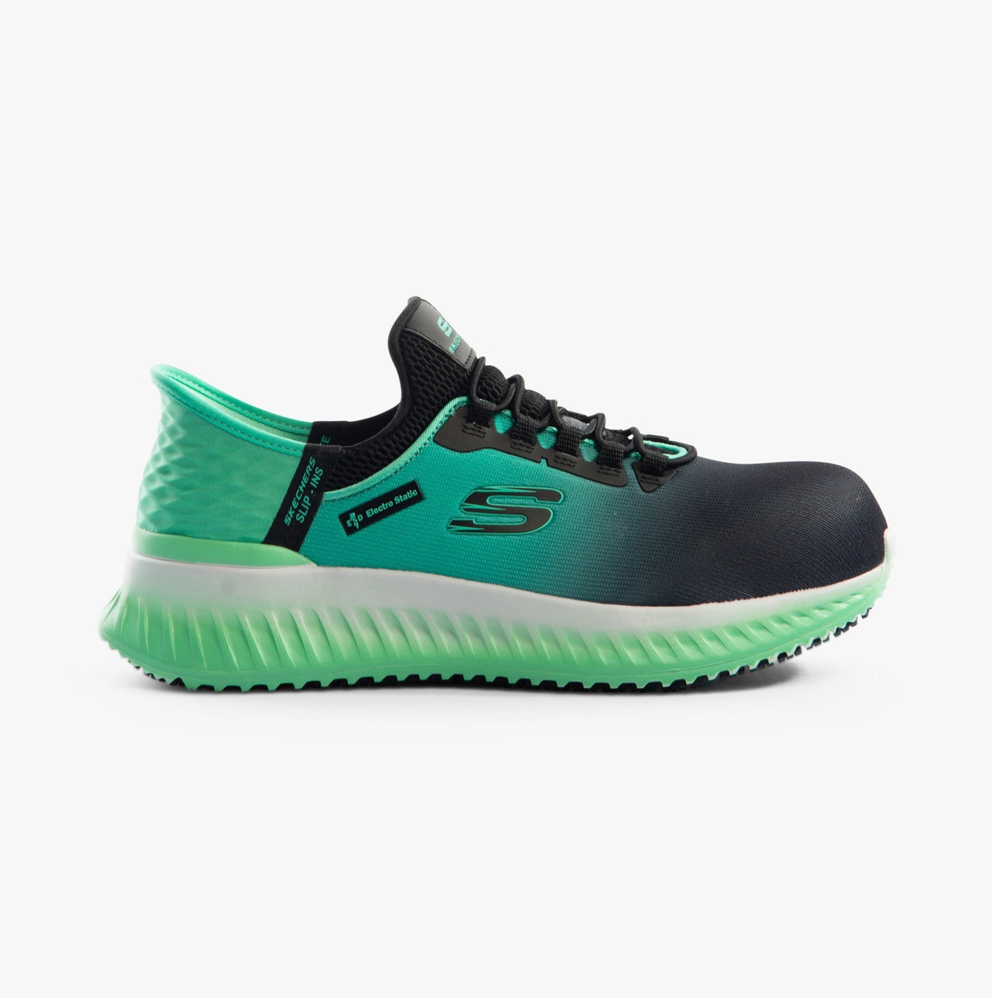 Skechers Work 108152EC TILIDO - OMBRAY Womens Safety Trainers Black/Teal