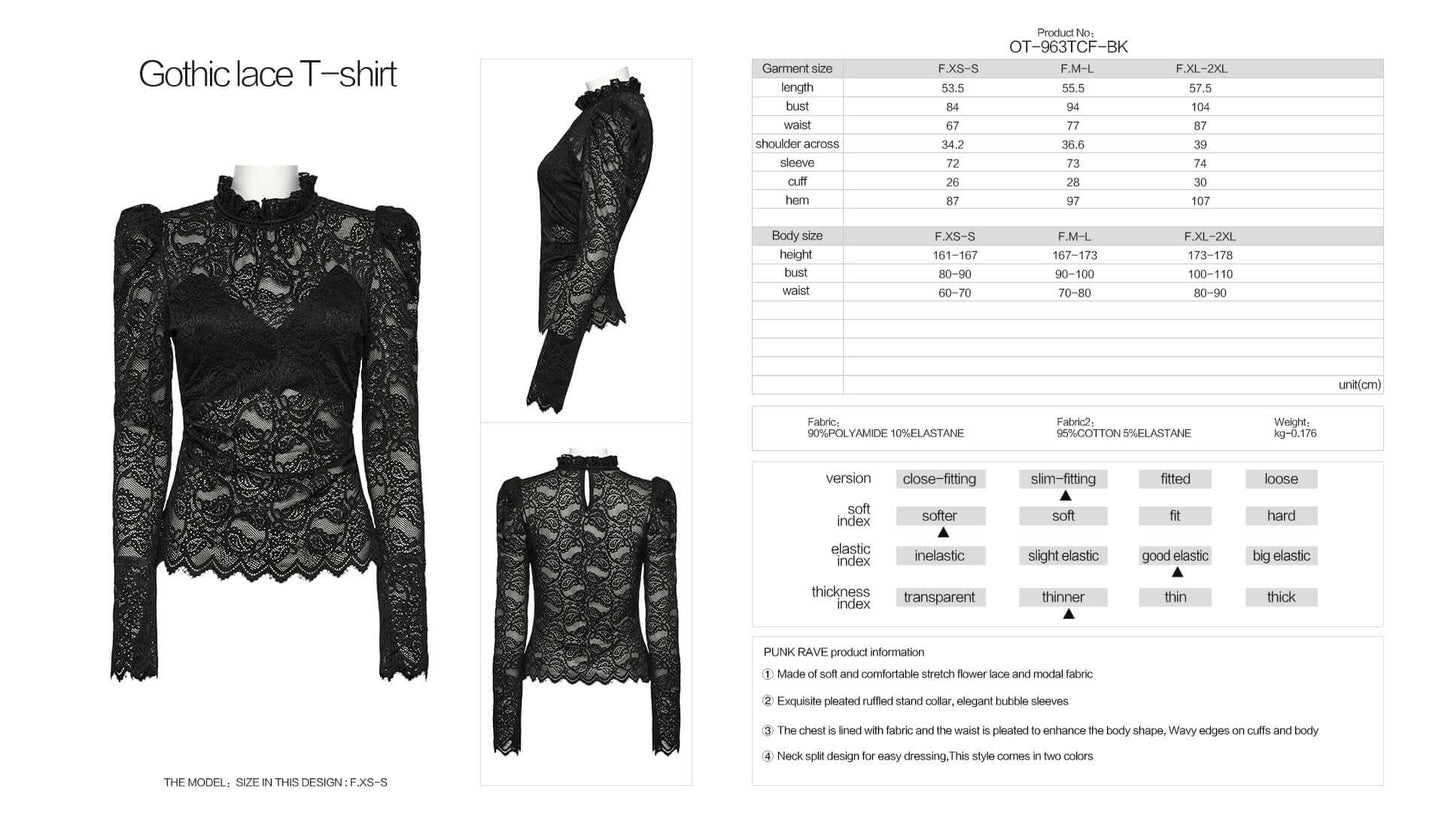 Punk Rave Calantha Lace T-shirt