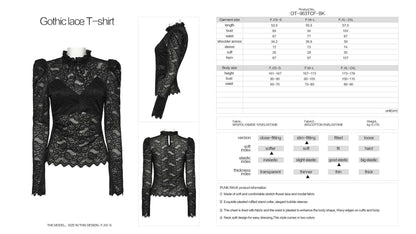 Punk Rave Calantha Lace T-shirt