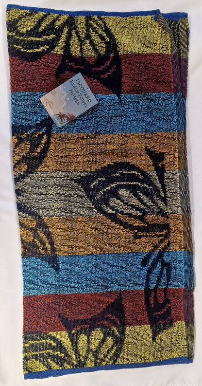 T27 JAQUARD DESIGN BEACH TOWEL