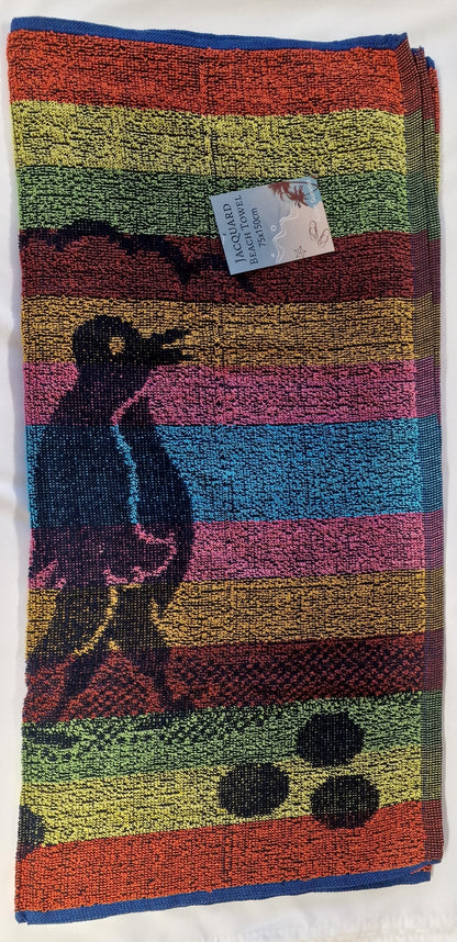 T27 JAQUARD DESIGN BEACH TOWEL