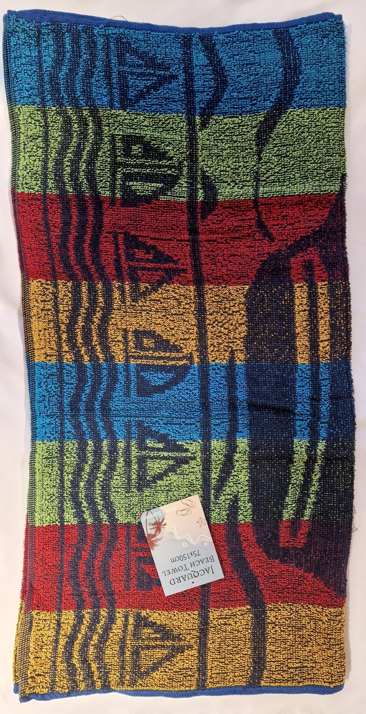 T27 JAQUARD DESIGN BEACH TOWEL