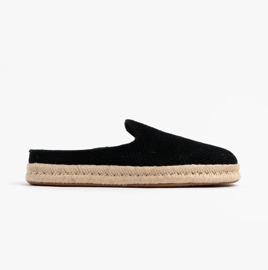 TOMS SANTIAGO MULE Mens Espadrille Black