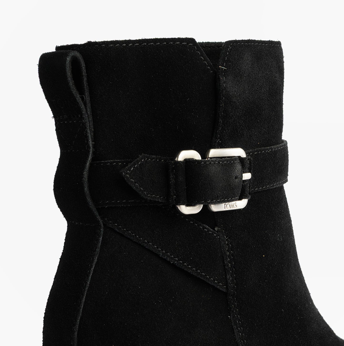 TOMS HAILEY BUCKLE Womens Ankle Boots Black