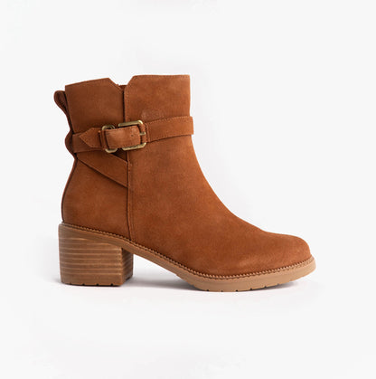 TOMS HAILEY BUCKLE Womens Ankle Boots Brown