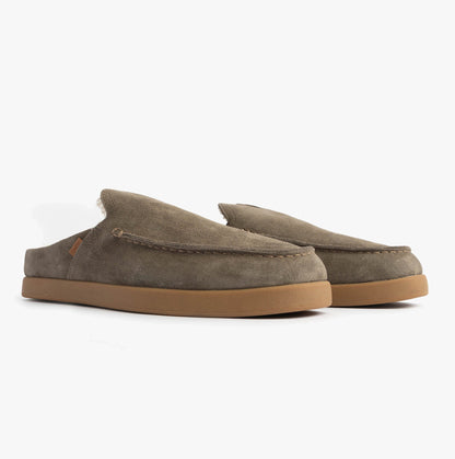 TOMS ALONSO MULE Mens Slippers Faux Shearling Lined Mule Olive