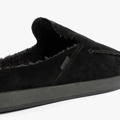 TOMS ALONSO MULE Mens Slippers Faux Shearling Lined Mule Black