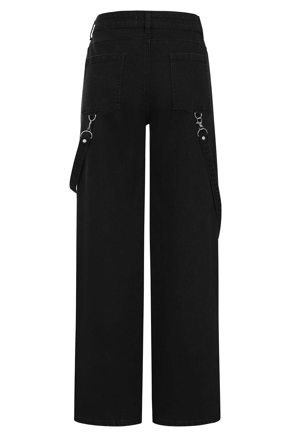 Banned Apparel Cinder Industrial Mesh Panel Wide Leg Trousers