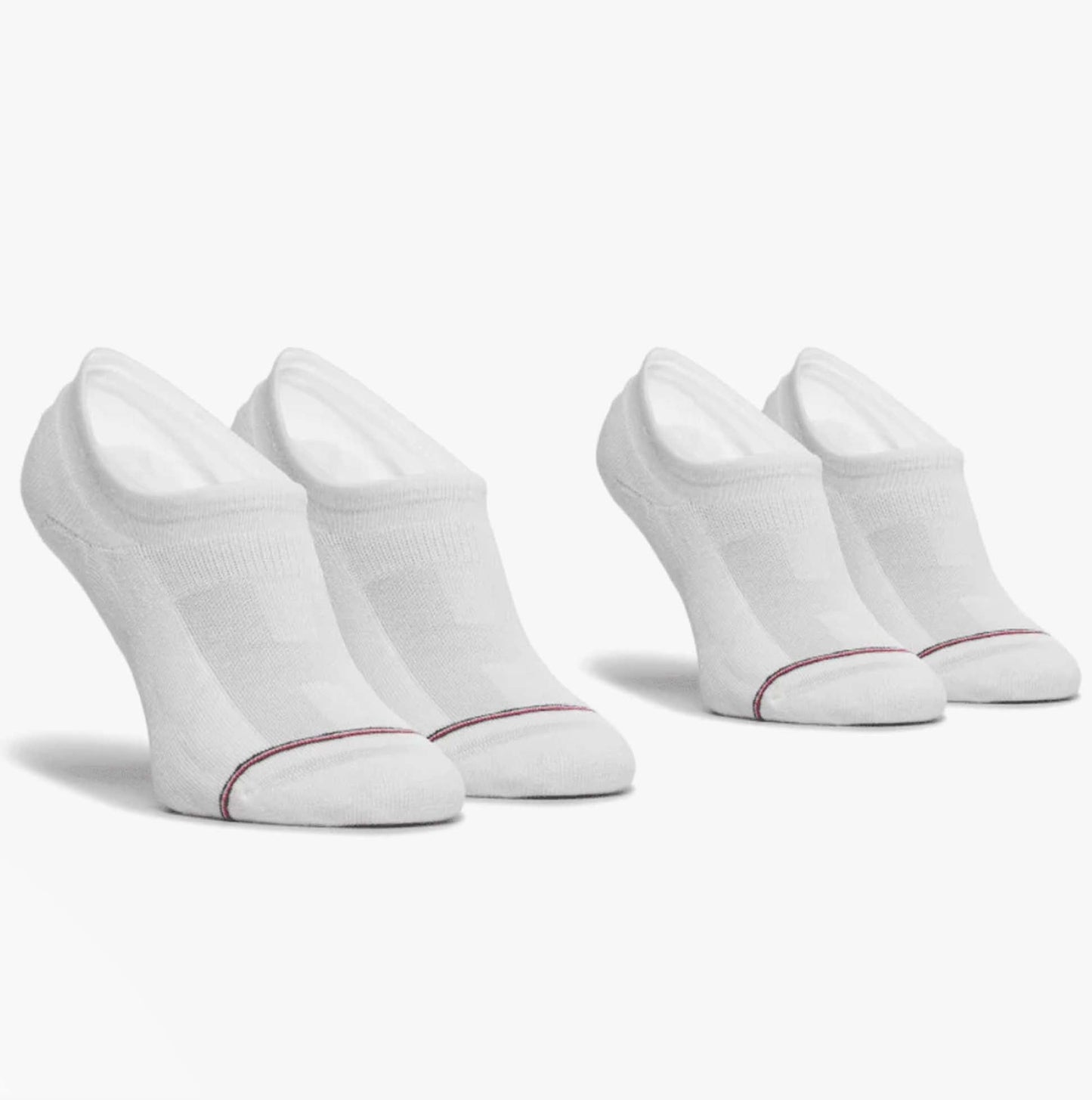 Tommy Hilfiger 2 Pack Mens Invisible Socks White