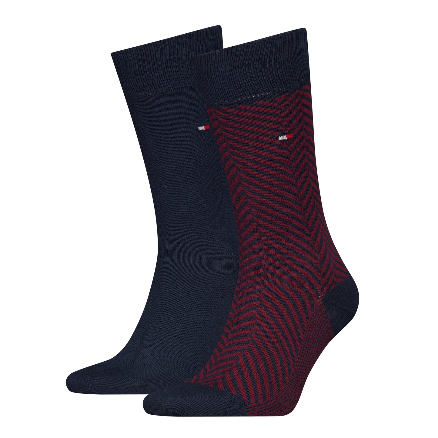 Tommy Hilfiger 2 Pack Classic Mens Crew Socks Navy