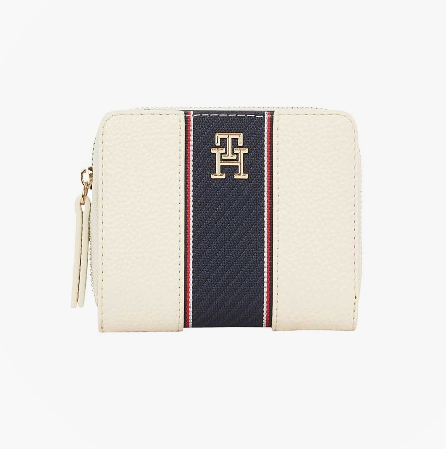 Tommy Hilfiger Womens monogram wallet with TH signature Cream