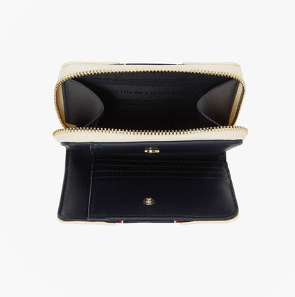 Tommy Hilfiger Womens monogram wallet with TH signature Cream