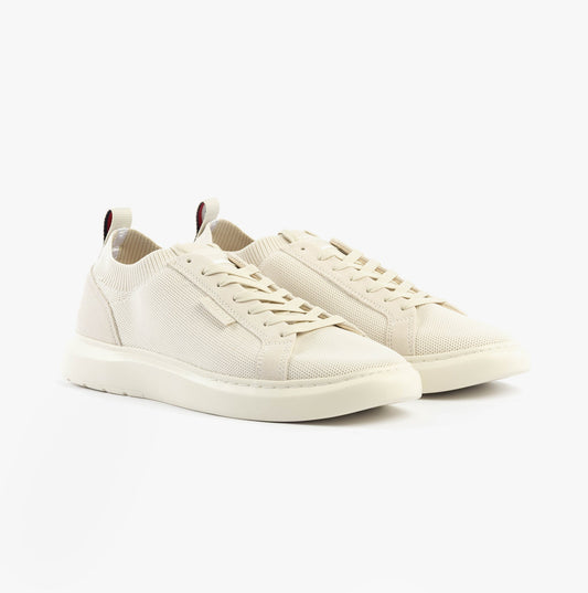 Tommy Hilfiger MONO-SOCK KNIT Mens Trainers Alabaster