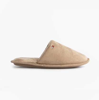 Tommy Hilfiger CORE HILFIGER FLAG H Mens Mule Slippers Coastal Taupe