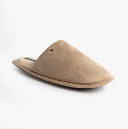 Tommy Hilfiger CORE HILFIGER FLAG H Mens Mule Slippers Coastal Taupe
