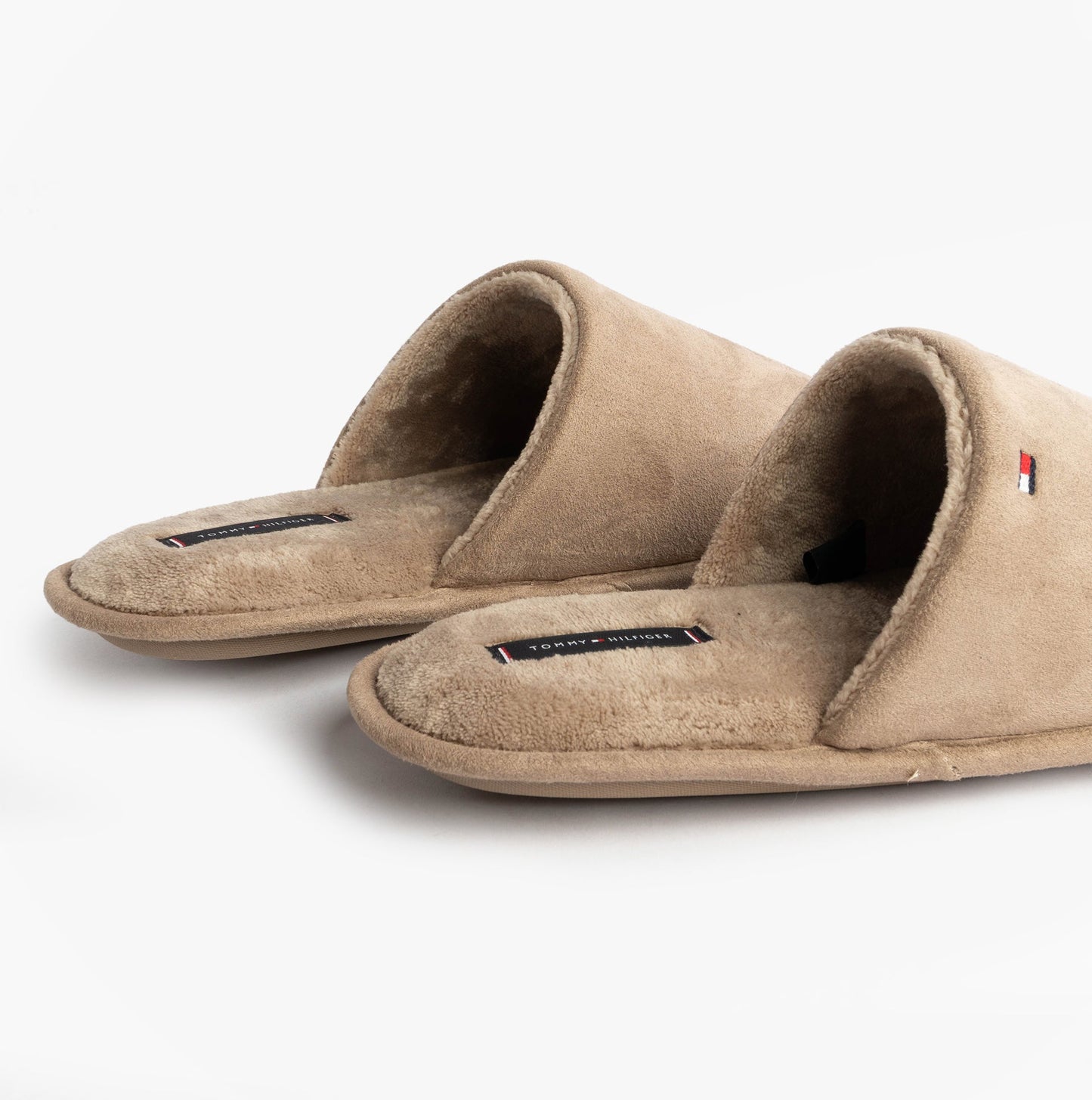 Tommy Hilfiger CORE HILFIGER FLAG H Mens Mule Slippers Coastal Taupe