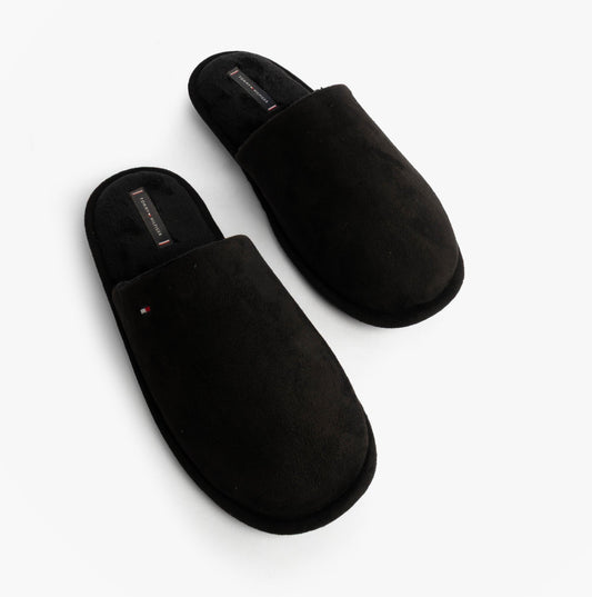 Tommy Hilfiger CORE HILFIGER FLAG H Mens Mule Slippers Black