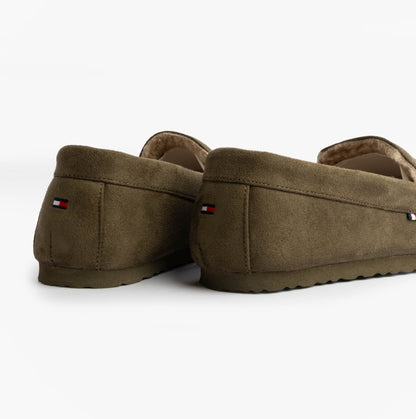 Tommy Hilfiger HILFIGER M SDE DRIVE Mens Mocassin Slippers Army Green