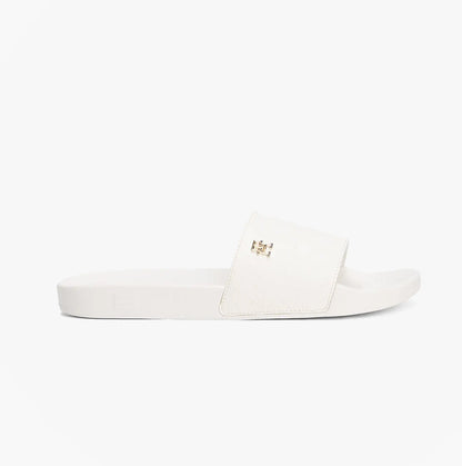 Tommy Hilfiger MONOGRAM POOLSIDE Womens Sliders White