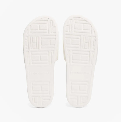 Tommy Hilfiger MONOGRAM POOLSIDE Womens Sliders White