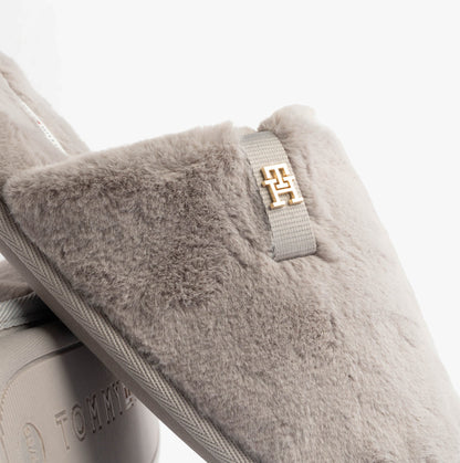 Tommy Hilfiger TH FAUX FUR HOUSE SH Womens Slippers Lilac Dusk