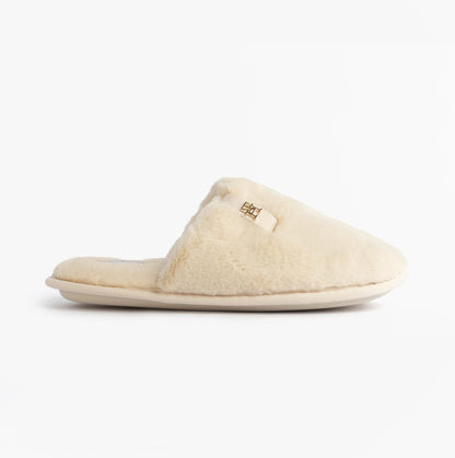 Tommy Hilfiger TH FAUX FUR HOUSE SH Womens Slippers Ancient White