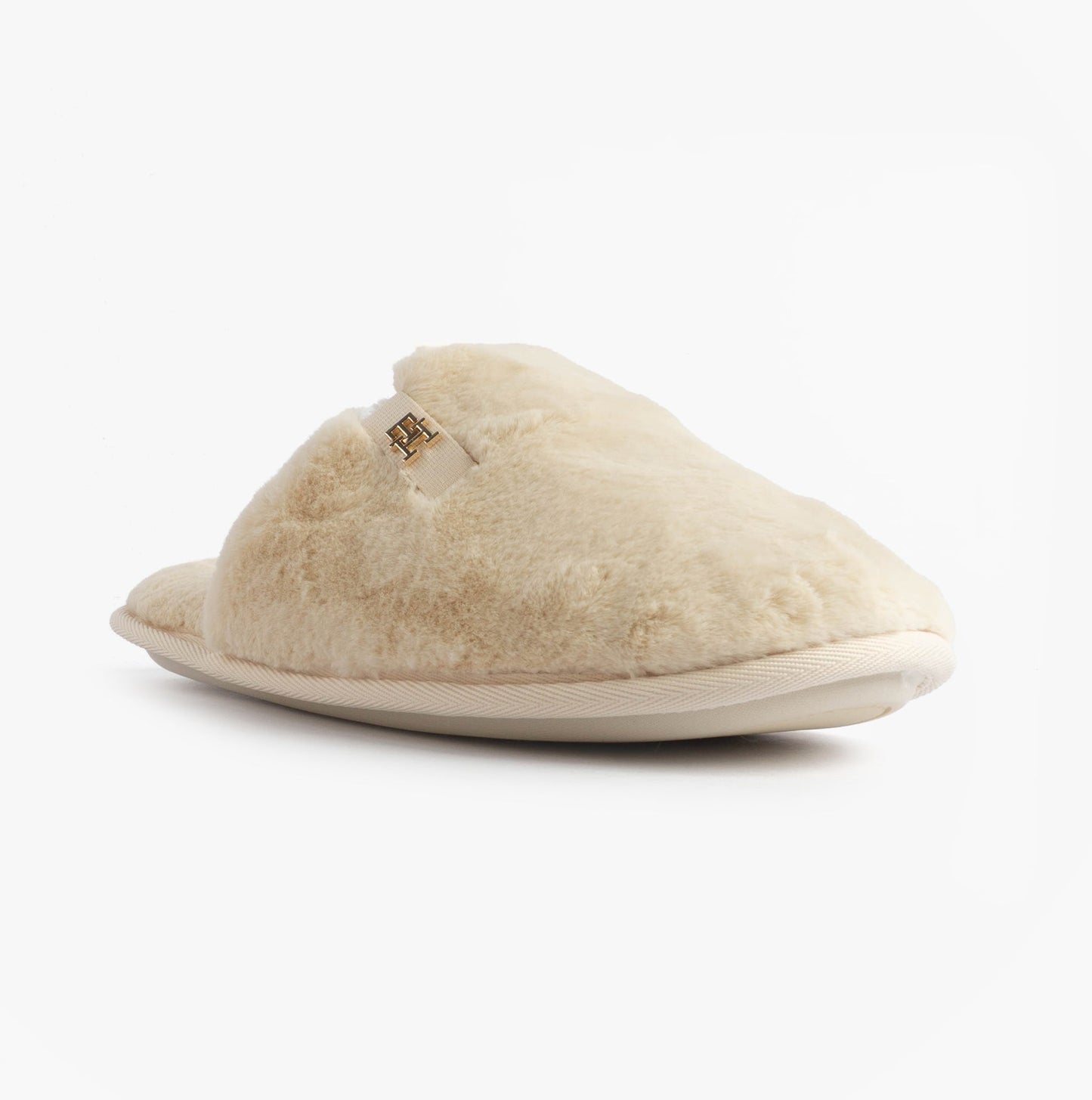 Tommy Hilfiger TH FAUX FUR HOUSE SH Womens Slippers Ancient White