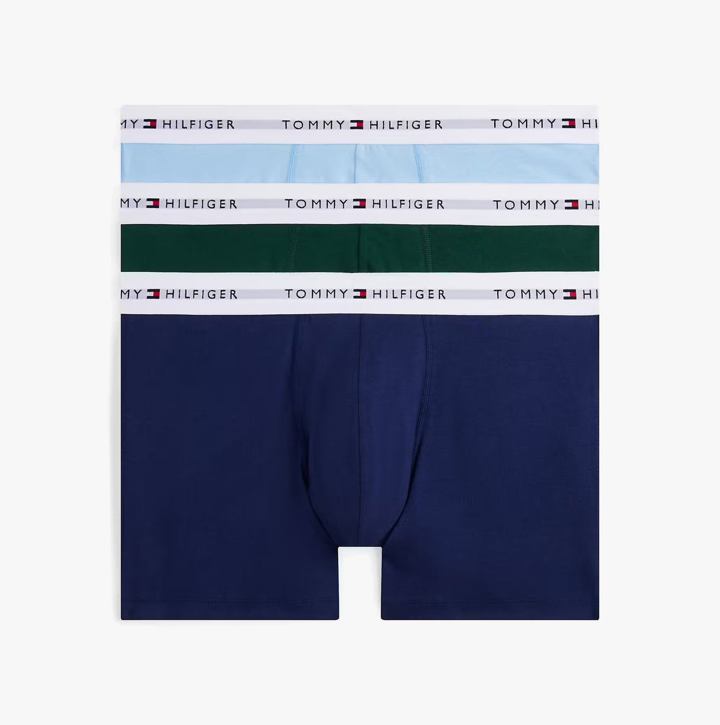 Tommy Hilfiger Mens 3 Pack Logo Waistband Boxer Briefs Multi