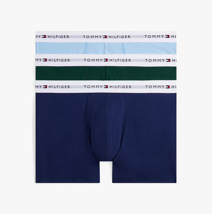 Tommy Hilfiger Mens 3 Pack Logo Waistband Boxer Briefs Multi