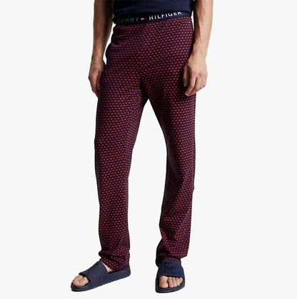 Tommy Hilfiger TH ORIGINAL PRINT Mens Jersey Lounge Bottoms Susana Geo Desert Sky
