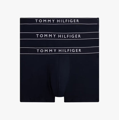 Tommy Hilfiger Mens 3 Pack Logo Waistband Trunks Multi