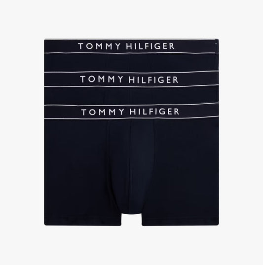 Tommy Hilfiger Mens 3 Pack Logo Waistband Trunks Multi