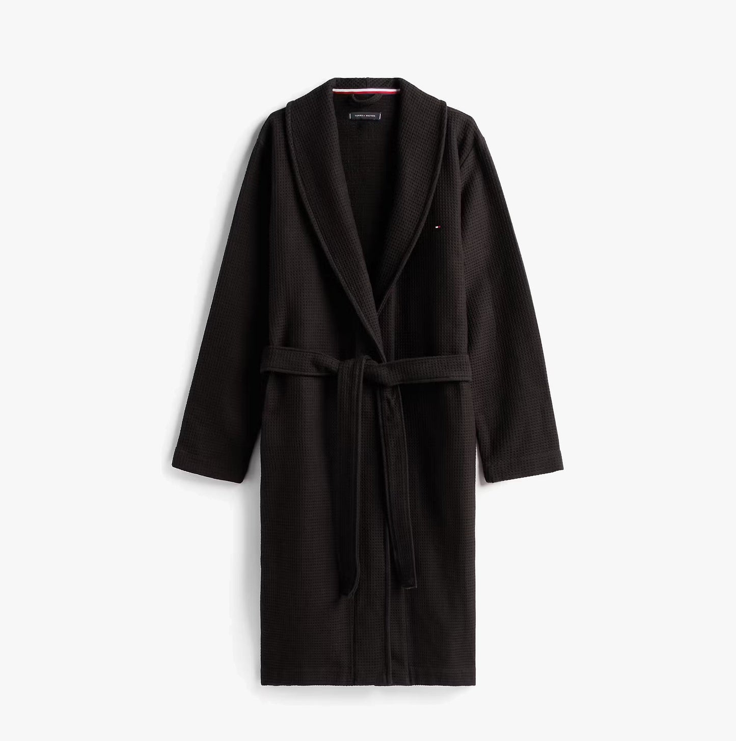 Tommy Hilfiger WAFFLE BATHROBE Mens Bathrobes Black