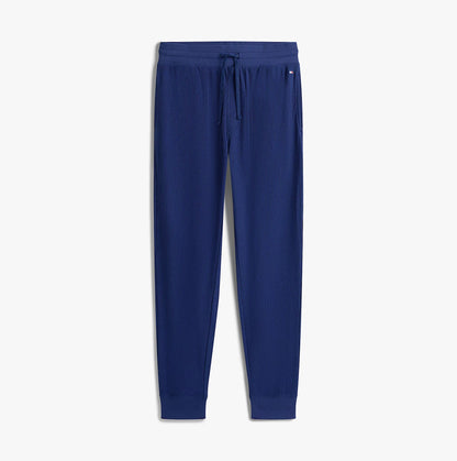 Tommy Hilfiger WAFFLE PANT Mens Cuffed Joggers Navy